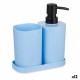Комплект за Баня Син Черен полипропилен (12 броя)
