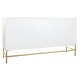 Бюфет DKD Home Decor Ромб Бял Месинг Дърво манго (157 x 43 x 84 cm)