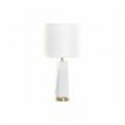 Настолна лампа DKD Home Decor 8424001847242 33 x 33 x 67 cm Керамика Златен Метал Бял 220 V 50 W - Veioze