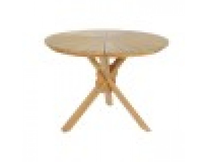 Комплект от маса с 4 стола DKD Home Decor 100 x 100 x 75 cm Тик синтетичен ратан