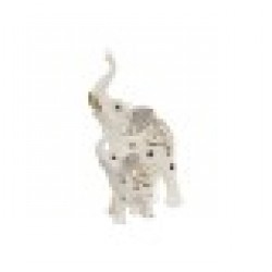 Декоративна фигурка Home ESPRIT Бял Златен Слон романтичен 11 x 8 x 19 cm - Home esprit