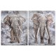 Картина Home ESPRIT Слон Колониален 90 x 3 x 120 cm (2 броя)