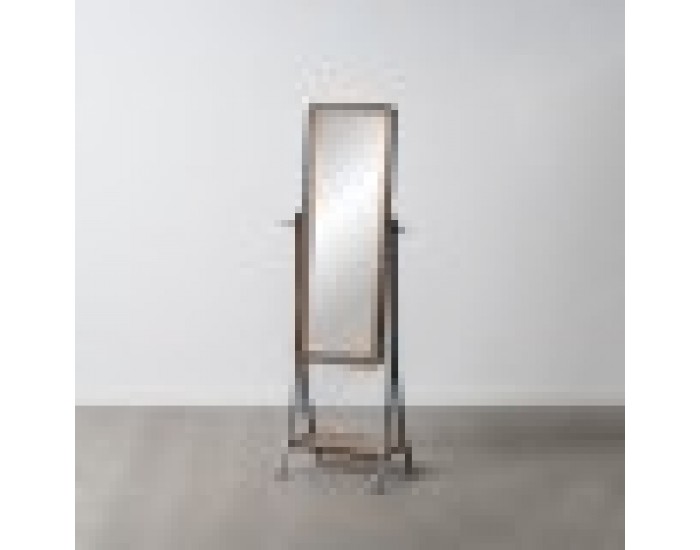 Огледало в цял ръст Черен Естествен 62 x 42 x 174 cm