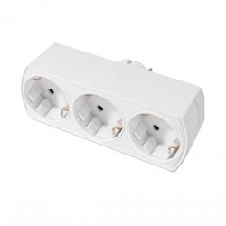Щепсел крадец Silver Electronics SCHUKO Сребрист (3 броя) - Tehnică de birou