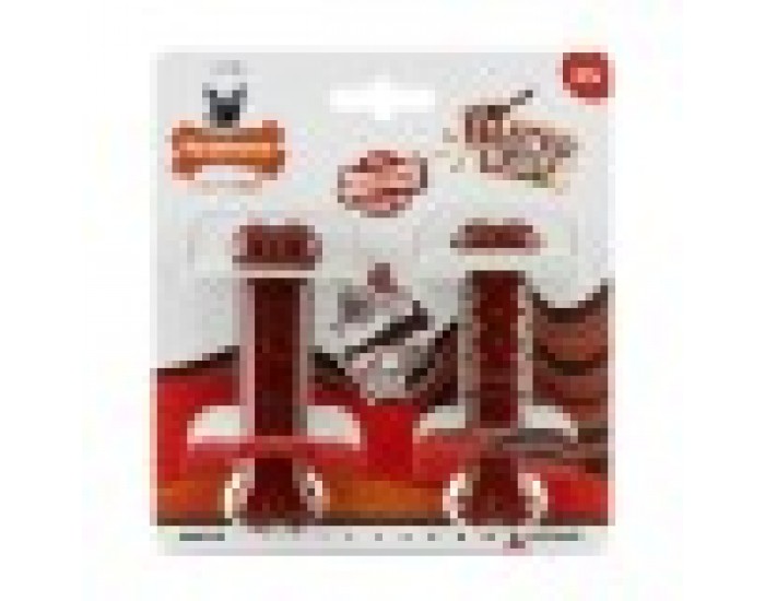 Кост Nylabone Кафяв Bacon XS 2 броя
