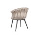 Стол DKD Home Decor Черен Бежов 60 x 66 x 84 cm 66 x 60 x 84 cm