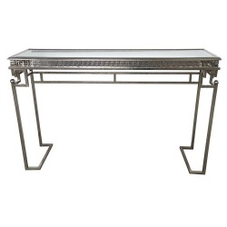 Помощна маса DKD Home Decor Огледало, Метал, Сребро, Дървен, MDF, 117 x 31 x 75 cm - Dkd home decor