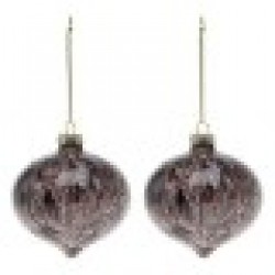 Коледни топки (2 pcs) 112490 - Кафяв - Rosanto christmas