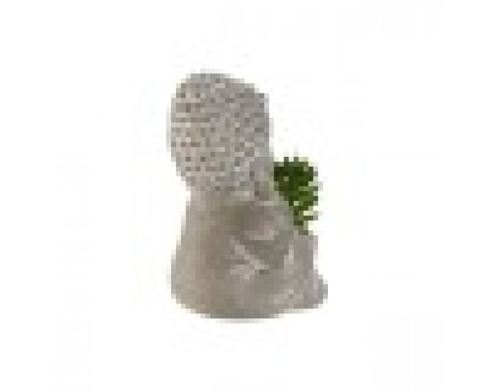 Декоративно Растение Home ESPRIT полиетилен Цимент Буда Ориенталски 8,5 x 7 x 11 cm (3 броя)