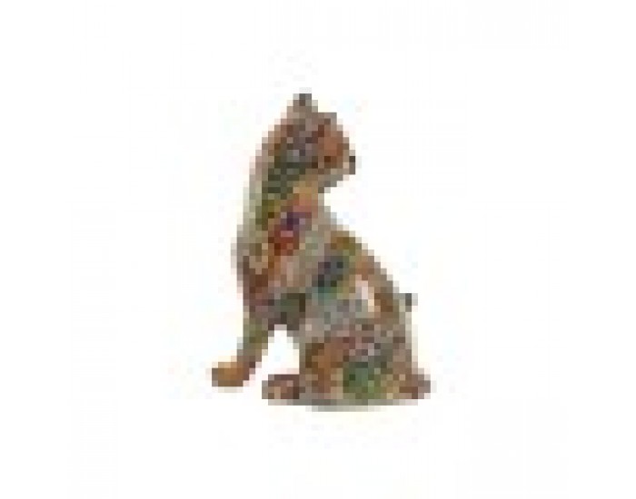 Декоративна фигурка Home ESPRIT Многоцветен Котка Средиземноморско 11 x 10 x 16 cm (2 броя)