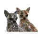 Декоративна фигурка Home ESPRIT Многоцветен Куче Средиземноморско 12 x 10 x 16 cm (2 броя)