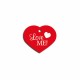 Идентификационна табела Imarc Heart Червен