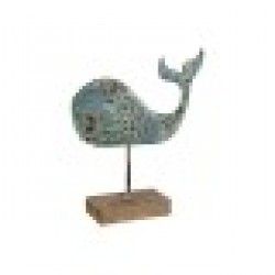 Декоративна фигурка Home ESPRIT Кит Средиземноморско 29 x 8 x 32 cm - Home esprit
