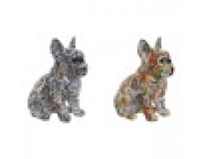 Декоративна фигурка Home ESPRIT Многоцветен Куче Средиземноморско 10 x 13 x 16 cm (2 броя)