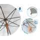 Плажен чадър Сив Ø 180 cm SPF50+ Boho