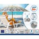 Плажен чадър Бял Ø 200 cm SPF50+ Boho
