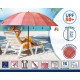 Плажен чадър Корал Ø 240 cm SPF50+