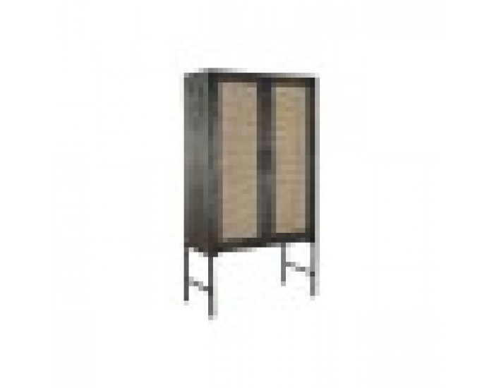 Бюфет DKD Home Decor Дървен Дърво манго Кафяв Черен 85 x 40 x 162,5 cm