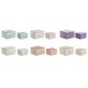Кутия за бижута Home ESPRIT Многоцветен Розов Люляк Дърво манго 10 X 10 X 6,6 cm (2 Части) (6 броя)