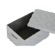Комплект Декоративни Кутии Home ESPRIT Сив Сметана 40 x 30 x 20 cm 3 Части (2 броя)