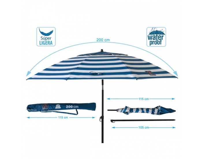 Чадър 200 cm UPF 50+ Моряк