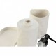 Комплект за Баня Home ESPRIT Бял ABS Dolomite 17,5 x 9,5 x 18 cm 3 Части