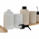 Комплект за Баня Home ESPRIT Бял Сметана Бамбук Dolomite 24 x 9 x 1 cm 4 Части (2 броя)