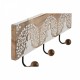 Стенна козирка Home ESPRIT Бял Черен Естествен Метал Дърво манго Буда 38 x 5 x 16 cm