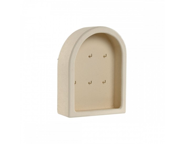 Шкаф за ключове Home ESPRIT Бежов 20,5 X 8,5 X 27,5 cm