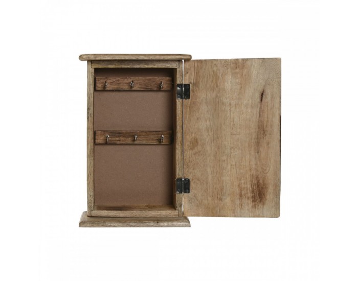 Шкаф за ключове Home ESPRIT Бял Естествен 18 x 7,5 x 28 cm