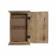 Шкаф за ключове Home ESPRIT Бял Естествен 18 x 7,5 x 28 cm