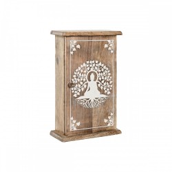 Шкаф за ключове Home ESPRIT Бял Естествен 18 x 7,5 x 28 cm - Home esprit