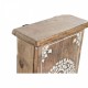 Шкаф за ключове Home ESPRIT Бял Естествен 18 x 7,5 x 28 cm