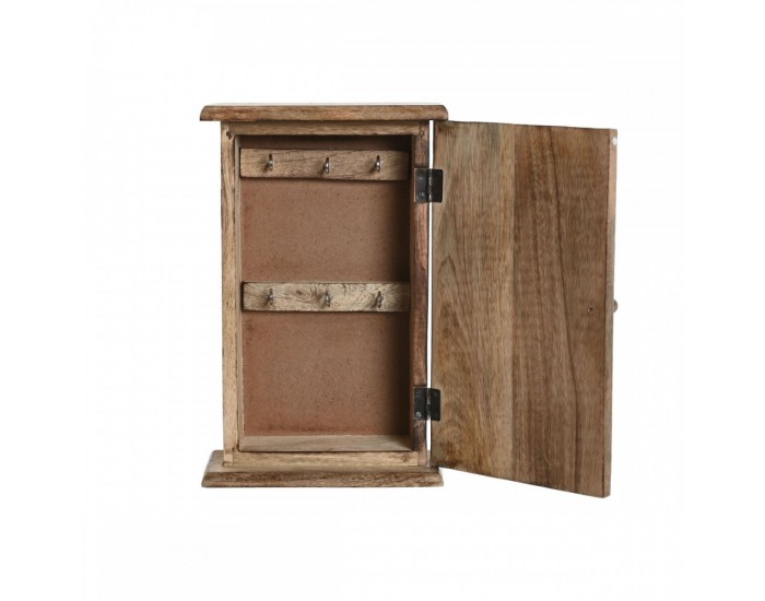 Шкаф за ключове Home ESPRIT Бял Естествен 18 x 7,5 x 28 cm