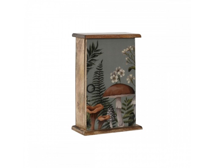Шкаф за ключове Home ESPRIT Естествен 18 x 7,5 x 28 cm