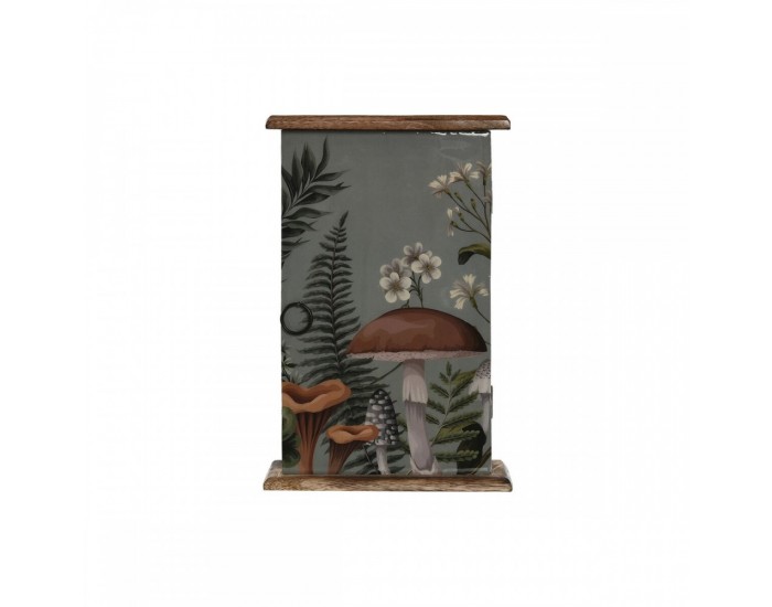 Шкаф за ключове Home ESPRIT Естествен 18 x 7,5 x 28 cm
