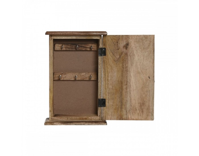 Шкаф за ключове Home ESPRIT Естествен 18 x 7,5 x 28 cm