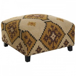 Cтепенки Home ESPRIT Бежов Горчица 80 x 80 x 44 cm - Taburete