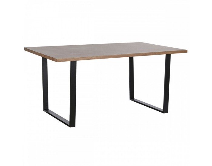Трапезна маса Home ESPRIT Кафяв Черен Желязо Дървен MDF 160 x 90 x 75 cm