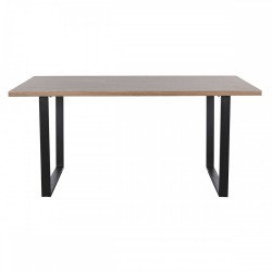 Трапезна маса Home ESPRIT Кафяв Черен Желязо Дървен MDF 160 x 90 x 75 cm - Seturi mese și scaune