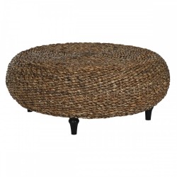 Маса за кафе Home ESPRIT Естествен 119 X 119 X 46 cm - Seturi mese și scaune
