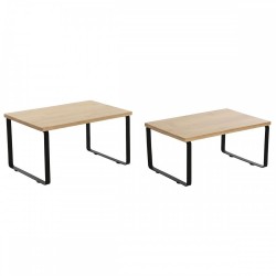 Рафтове Home ESPRIT Метал Бамбук 30 x 19,5 x 15,5 cm 2 Части - Home esprit