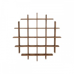 Лавица Home ESPRIT тиково дърво 120 x 15 x 120 cm - Etajere