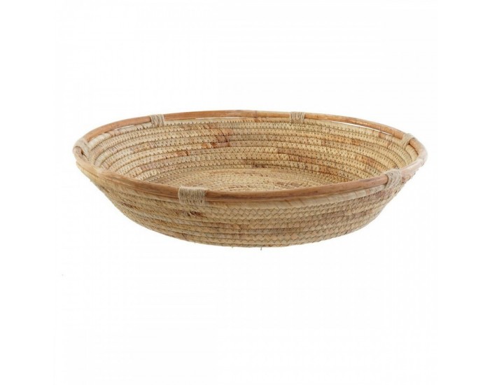 Украса за център на маса DKD Home Decor 42 x 42 x 8 cm Естествен Кафяв Тропически