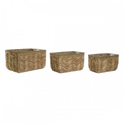 Игра на Кошници Home ESPRIT Естествен Морска трева Естествено влакно Boho (3 Части) - Home esprit
