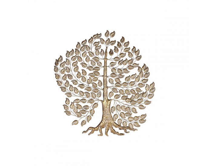 Декорация за стена Home ESPRIT Златен Дърво Cottage 120 x 1,5 x 121 cm