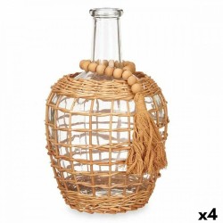 Декоративна гарафа Кафяв Кристал 20 x 30 x 20 cm (4 броя) - Vaze și decorațiuni de masă
