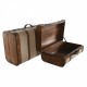 Комплект сандъци Home ESPRIT Кафяв Бежов полиестер Дървен 60 x 37 x 24 cm