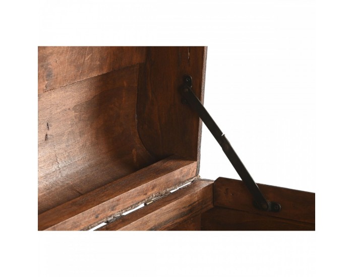 Комплект сандъци Home ESPRIT Кафяв Бежов полиестер Дървен 60 x 37 x 24 cm