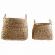 Игра на Кошници DKD Home Decor 44 x 44 x 45 cm Естествен Кафяв Boho